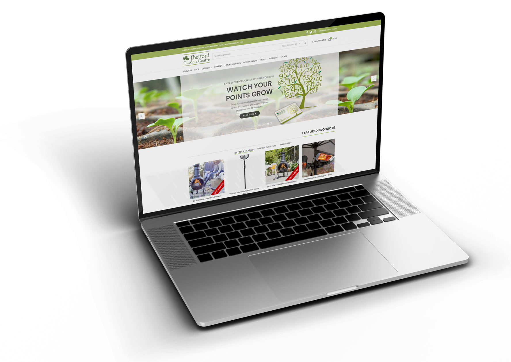 Thetford Garden Centre Ecommerce